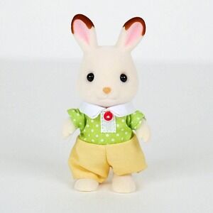 Calico Critters Sylvanian Families Chocolate Rabbit Brother - Miniature Doll